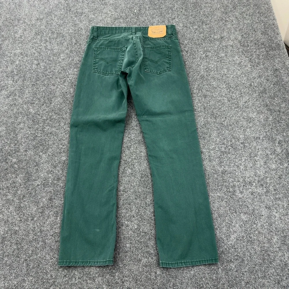 Levis 511 Slim Jeans Boys 14 Green Cotton Denim 5-Pocket Casual Style